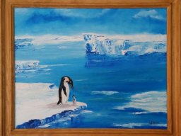 in der antarktis  oelbild